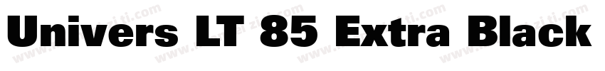 Univers LT 85 Extra Black Oblique字体转换